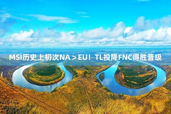 MSI历史上初次NA＞EU！TL投降FNC得胜晋级